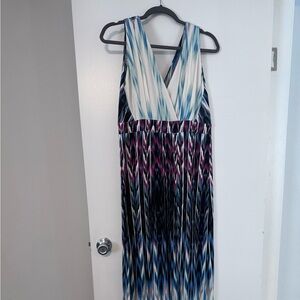 Long beautiful multi color summer dress